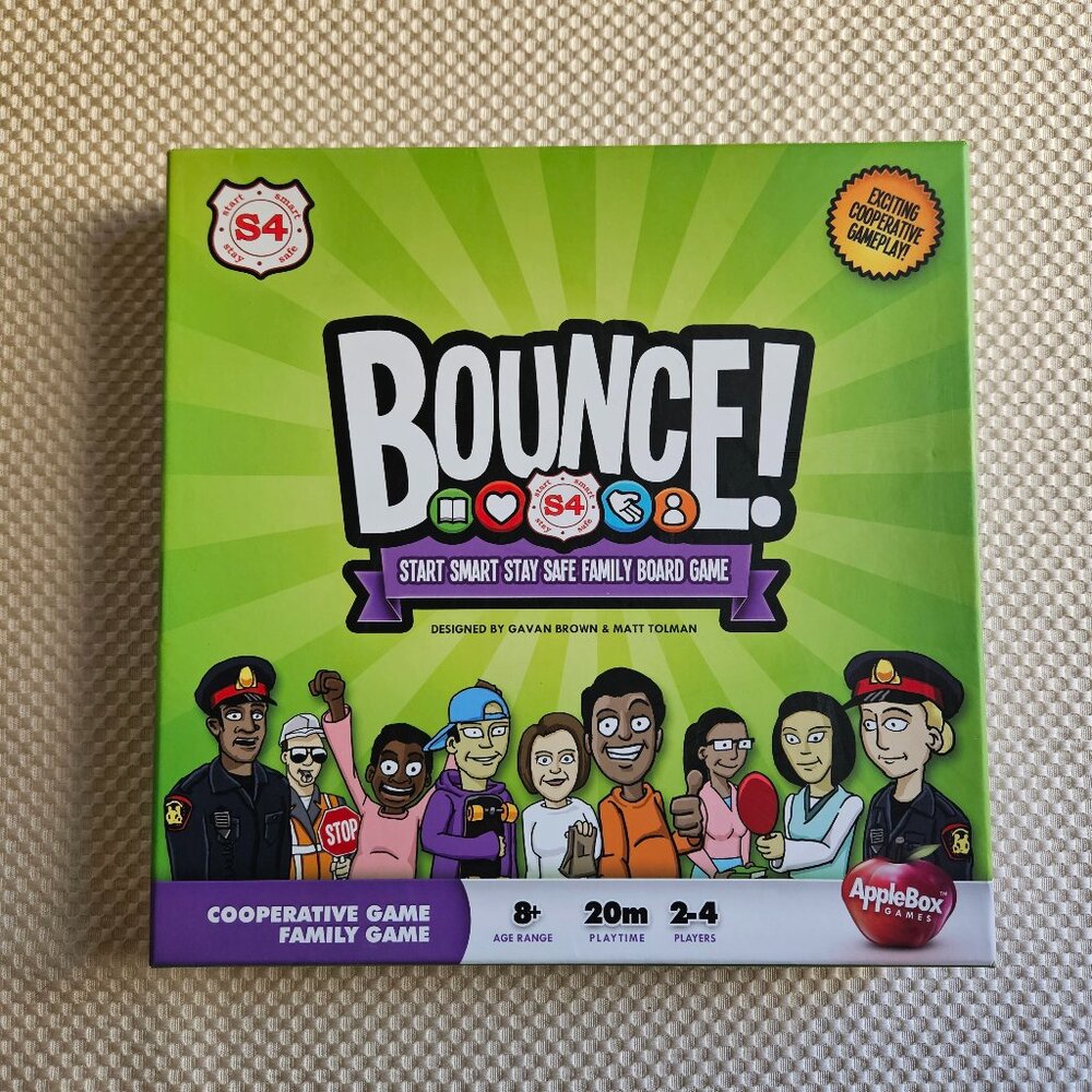 Bounce S4 Family Cooperative Board Game by AppleBox Games - Complete‎